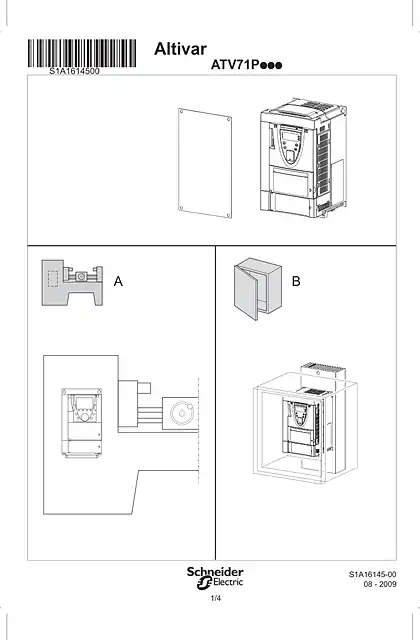 schneider施耐德Instruction sheet - ATV71P (Plate)